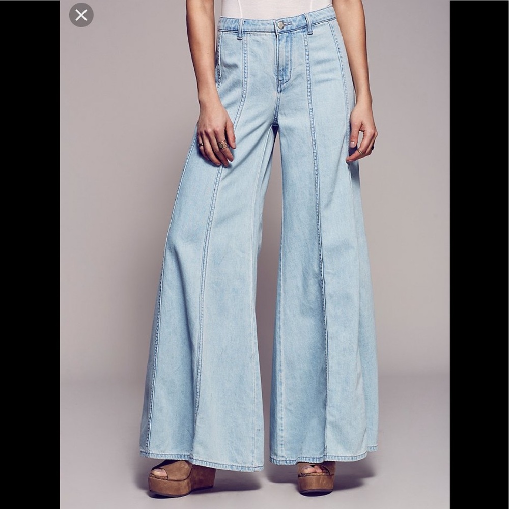 FREE PEOPLE Landon wide leg flares